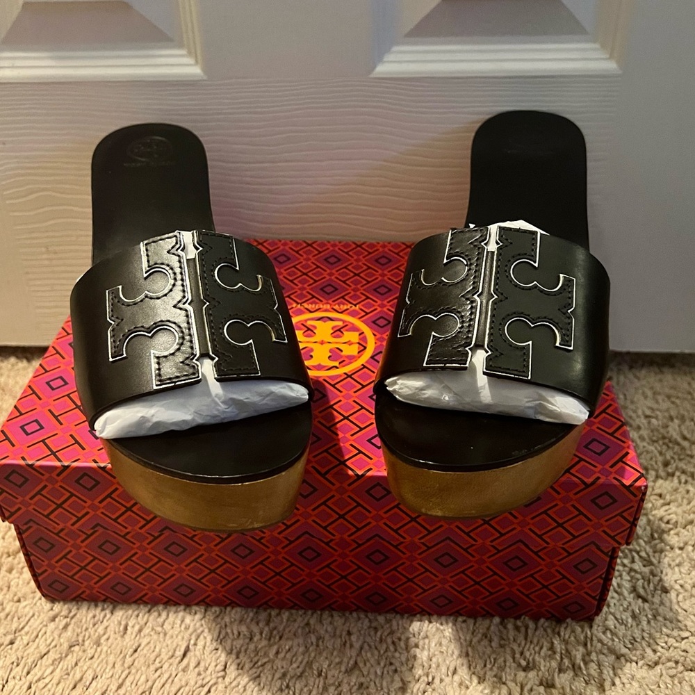 Tory Burch Wedge Sandals (Slides)